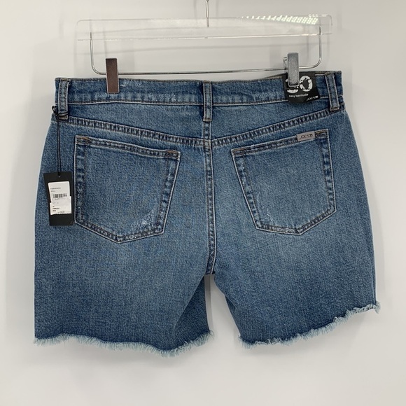 Joe's Jeans Easy Bermuda jean denim shorts Akila distressed cut-off women new 30 - Picture 4 of 6